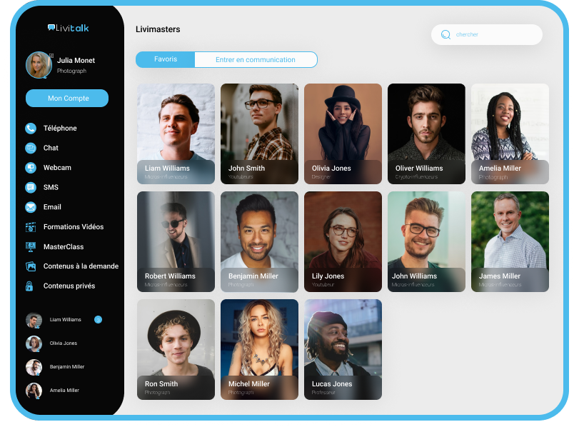 Become a LiviMaster like the thousands of profiles that have already joined LiviTalk